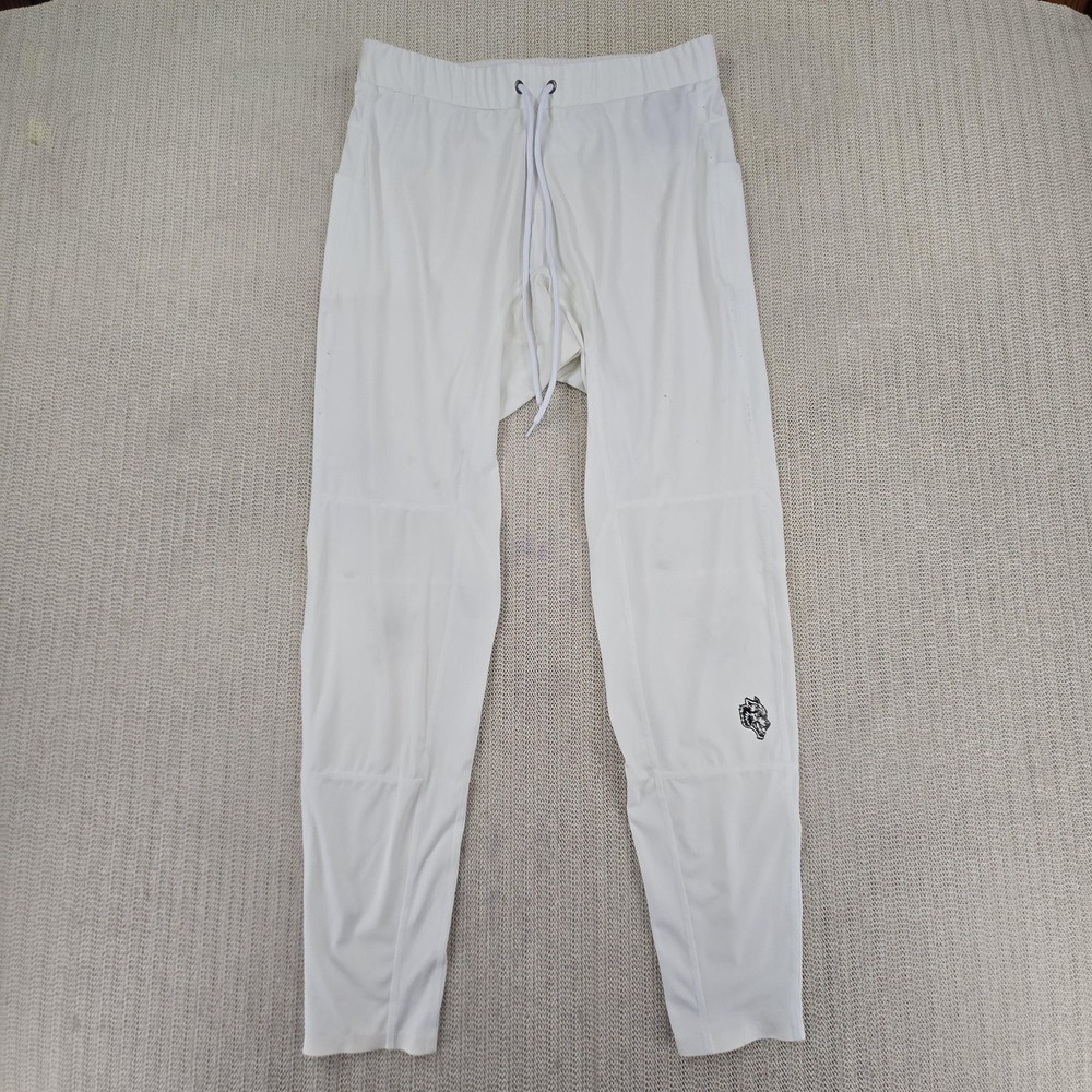 Civil Regime Pants Mens XL White DARC Sport Joggers Wolf Logo Athletic